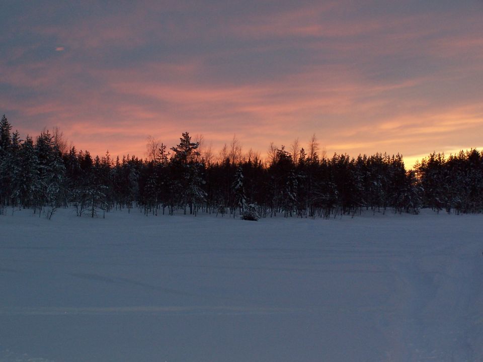 Coucher de soleil Laponie