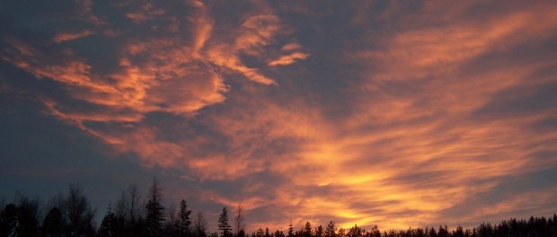 Coucher de soleil Laponie