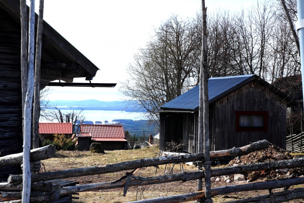 Vue sur le lac d'Orsa, Fryksås, Dalarna, suède