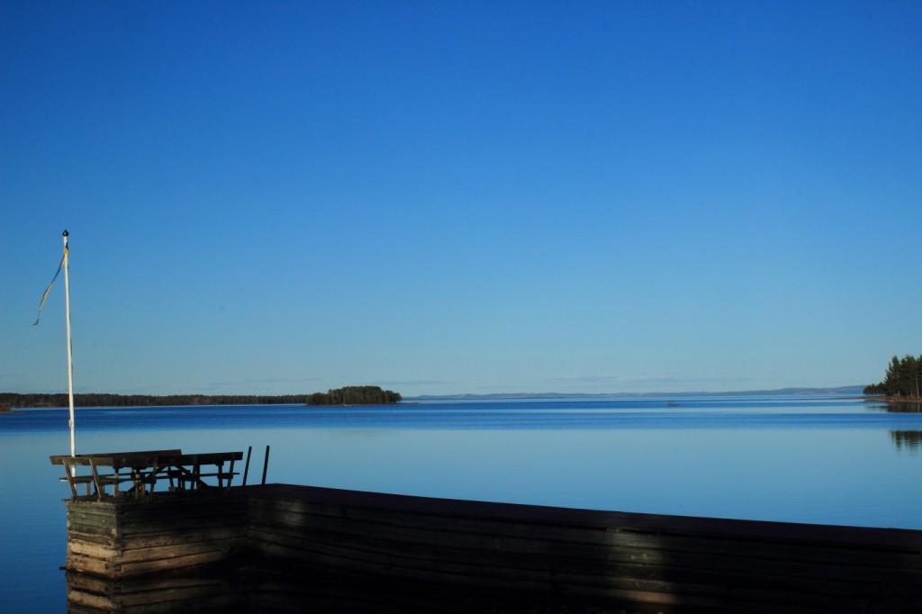 Ponton sur le Lac Siljan