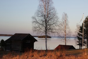 Vue sur le lac Siljan, Dalarna, Suède