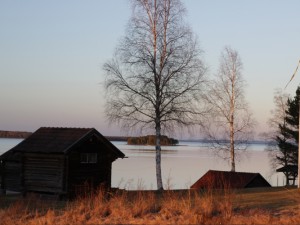 Vue sur le lac Siljan, Dalarna, Suède