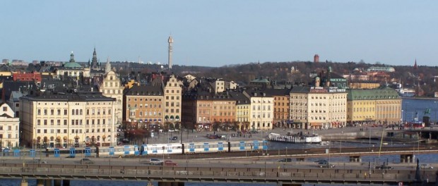 Stockholm, vue sur Galma Stan depuis Slussen