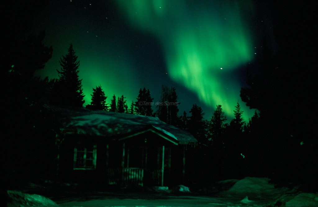 Aurore boreale en Laponie