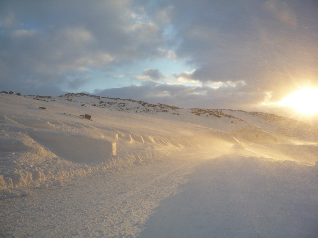 Lumière route Mehamn