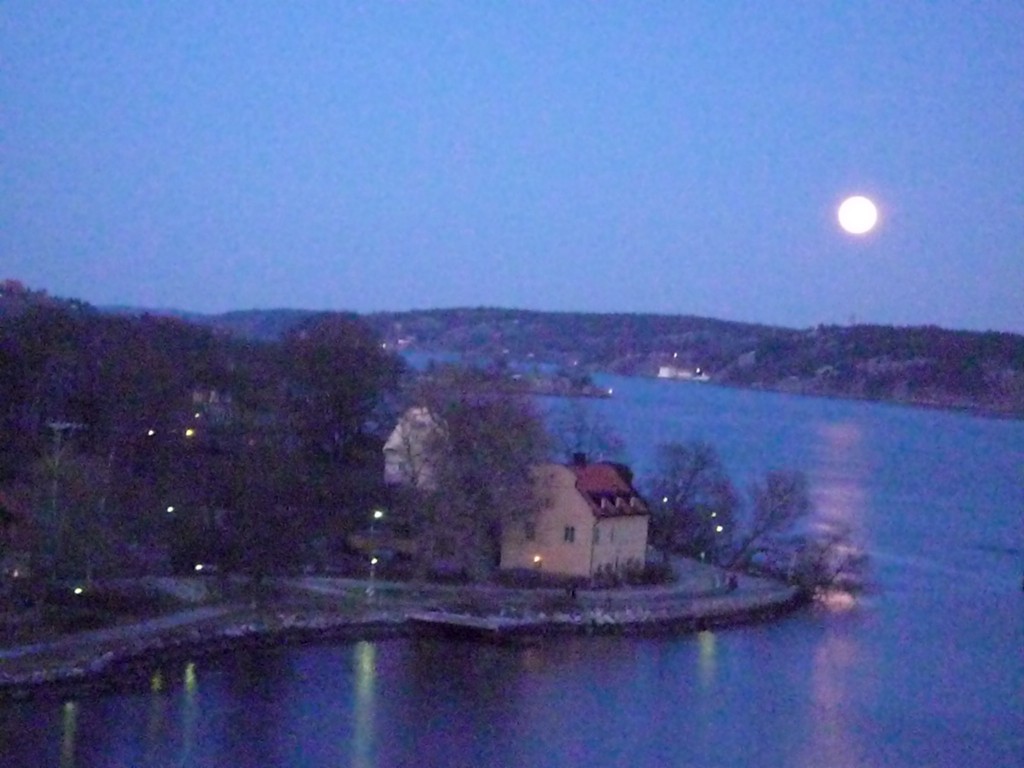 Archipel de Stockholm de nuit
