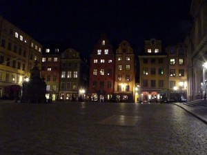 Stockholm Stortorget de nuit