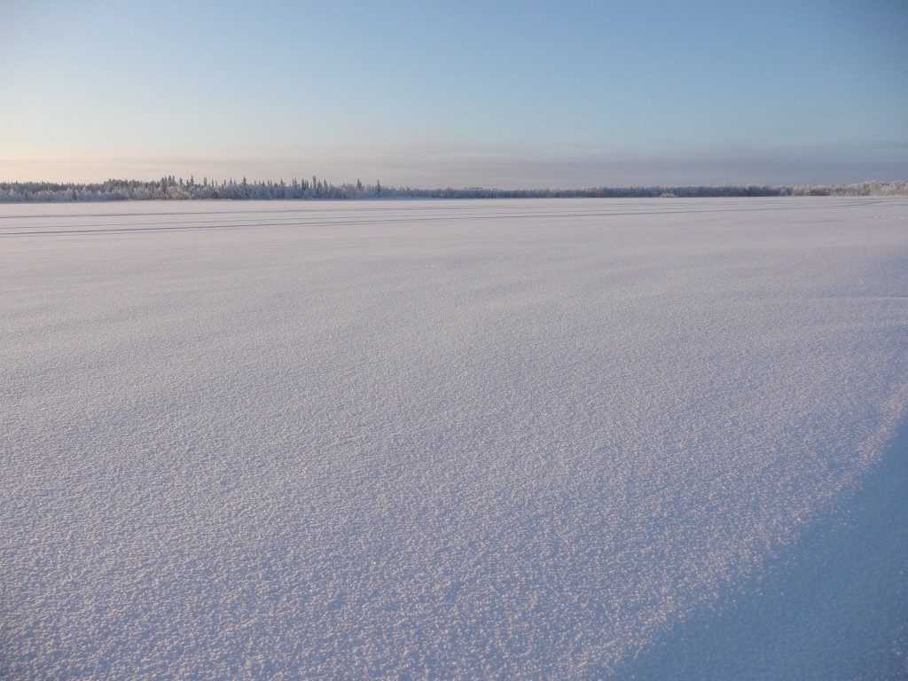 pureté de la neige Laponie 