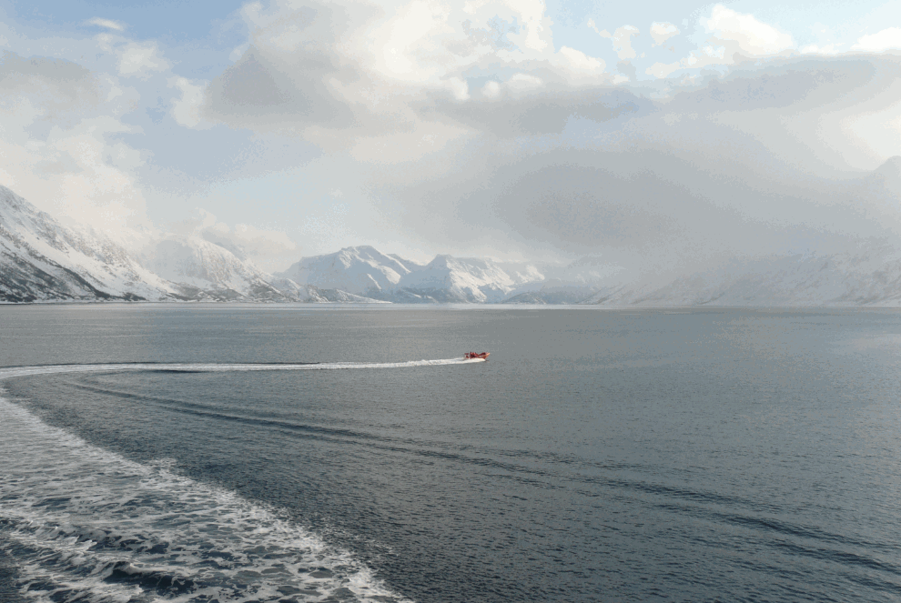 traces de bateau fjords