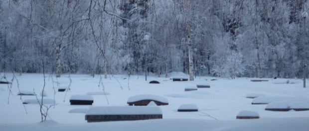 cimetière sans traces en Laponie