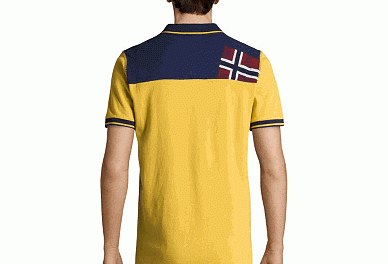 Napapijri polo jaune dos