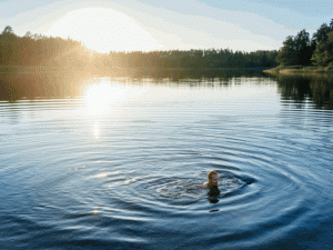 Lac suédois sous le soleil de minuit_Heléne Grynfarb_imagebank.sweden.se