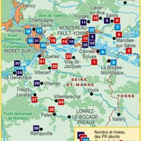 Topo guide Seine et Marne Aux confluents de la Seine, de l'Yonne et du Loing