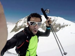 Kilian Jornet sur le Mont-Blanc