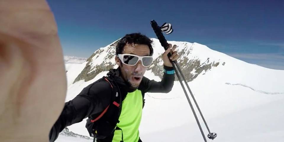 Kilian Jornet sur le Mont-Blanc