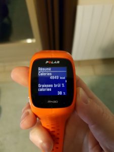 Polar M430 résumé marathon des causses calories
